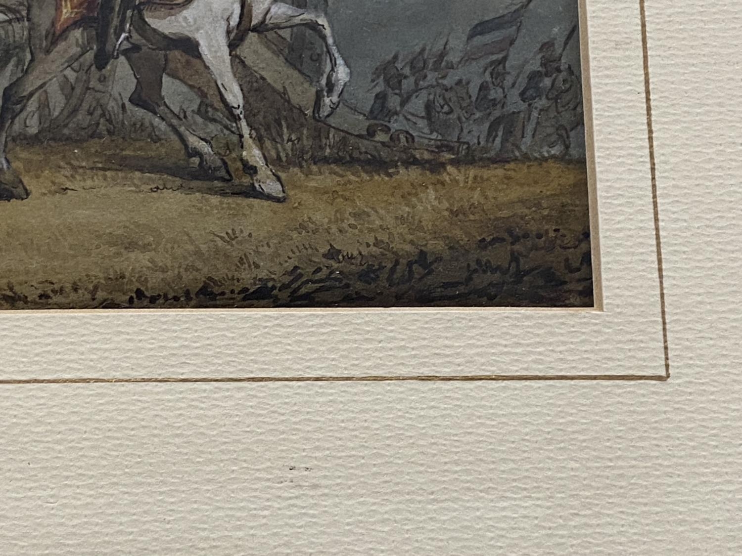 A French schooled watercolour c1800- military interest - Image 2 of 2