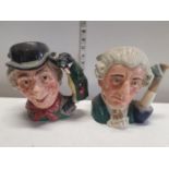 Two Royal Dalton character jugs. The Walrus and Carpenter and Apothecary, shipping unavailable