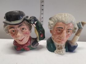 Two Royal Dalton character jugs. The Walrus and Carpenter and Apothecary, shipping unavailable