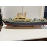 A large remote control scale model of a patrol boat Sangsetia approx 110 cm long. Shipping
