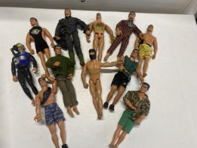 A job lot Action Men figures