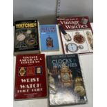 A selection of assorted guide books on watches and clocks