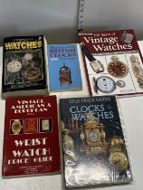A selection of assorted guide books on watches and clocks