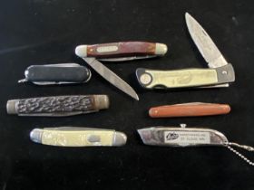 A selection of vintage pen knives, UK post only