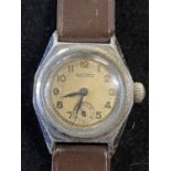 A vintage military style Rotary tre-tacche watch ticking at time of cataloguing