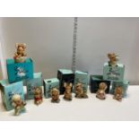 Nine boxed Pendelfin figure (a/f).Shipping unavailable