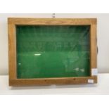 A dealers blazed display cabinet with key.60x45 cm.Shipping unavailable