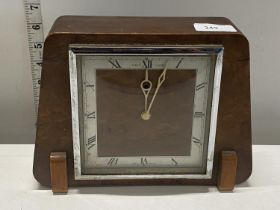 A vintage Tenco electric mantle clock (missing power lead), shipping unavailable