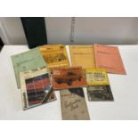 A selection of vintage manuals and training guides.Shipping unavailable