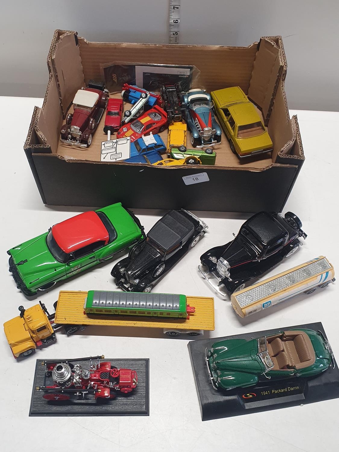 A job lot of die cast models including Corgi