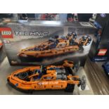 A Lego Technic Rescue Hovercraft model 42120, with original box etc, shipping unavailable