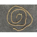 A 9ct gold chain (broken) 4.19 grams