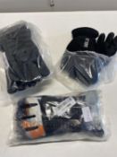 Three new pairs of ski gloves