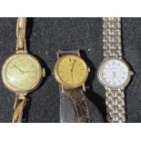 Three assorted Ladies watches.