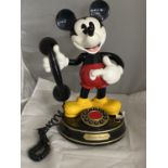 A vintage novelty Mickey Mouse telephone h38cm.