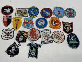 A selection of reproduction Vietnam war period military patches