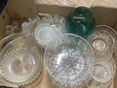 A good box of assorted crystal & glass wares. Shipping unavailable