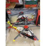 A Lego Technic Airbus H175 Rescue Helicopter model 42145, with original box etc, shipping