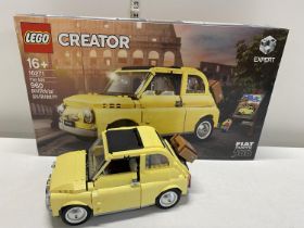 A Lego model number 10271 'A Fiat Nuova 500', with original box etc, shipping unavailable
