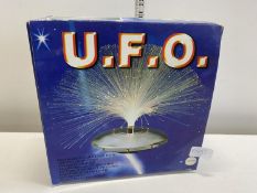 A boxed UFO lamp (untested).Shipping unavailable