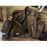 A MAQO leather motorbike jacket size XS
