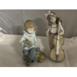 Two Nao figurines, shipping unavailable