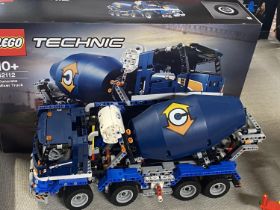 A Lego Technic Concrete Mixer Truck model 42112, with original box etc, shipping unavailable