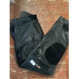 A pair of leather Riossi motorbike trousers size 10