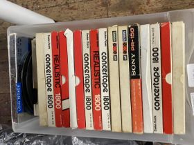 A selection of vintage reel to reel tapes, shipping unavailable
