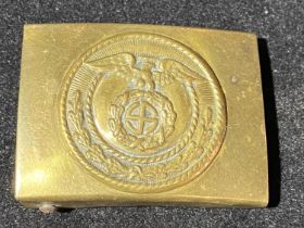 A early version of a German Third Reich SA belt buckle.