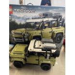 A Lego Technic Land Rover Defender model 42110, with original box etc, shipping unavailable
