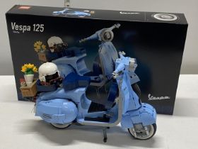 A Lego Vesper 125 model 10298, with original box etc, shipping unavailable