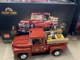 A Lego Pick up Truck model 10290, with original box etc, shipping unavailable