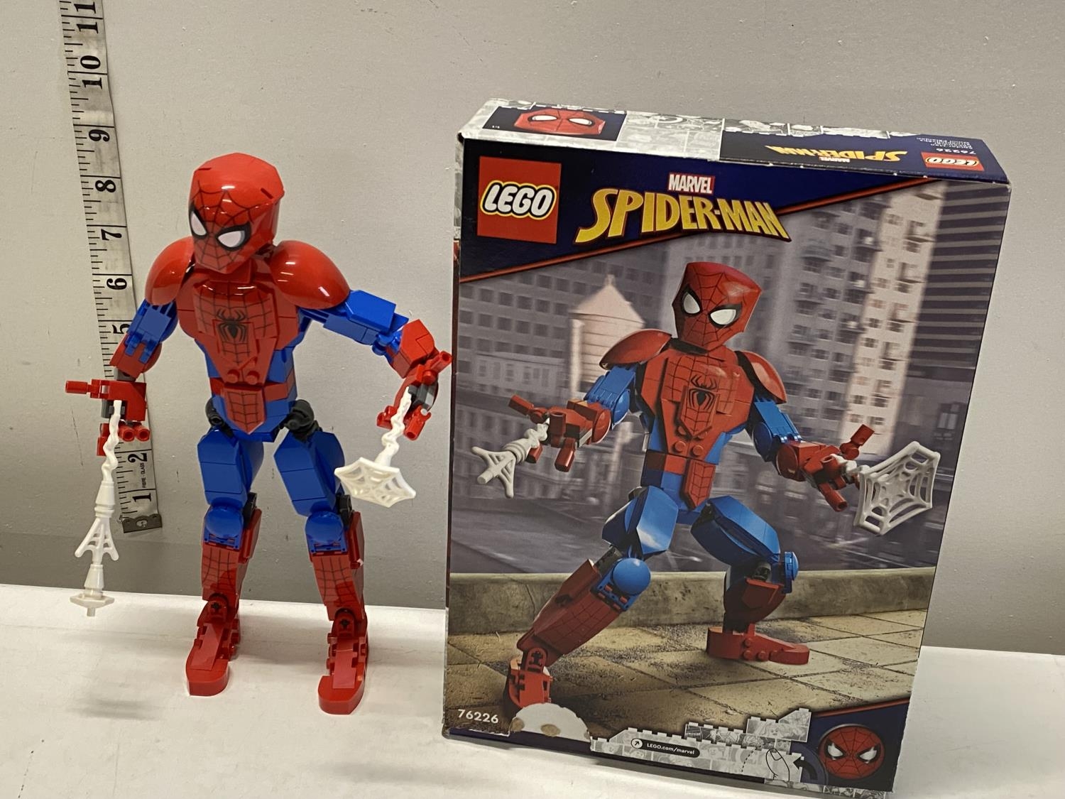 A Lego Spider Man figure 76226, with original box etc, shipping unavailable