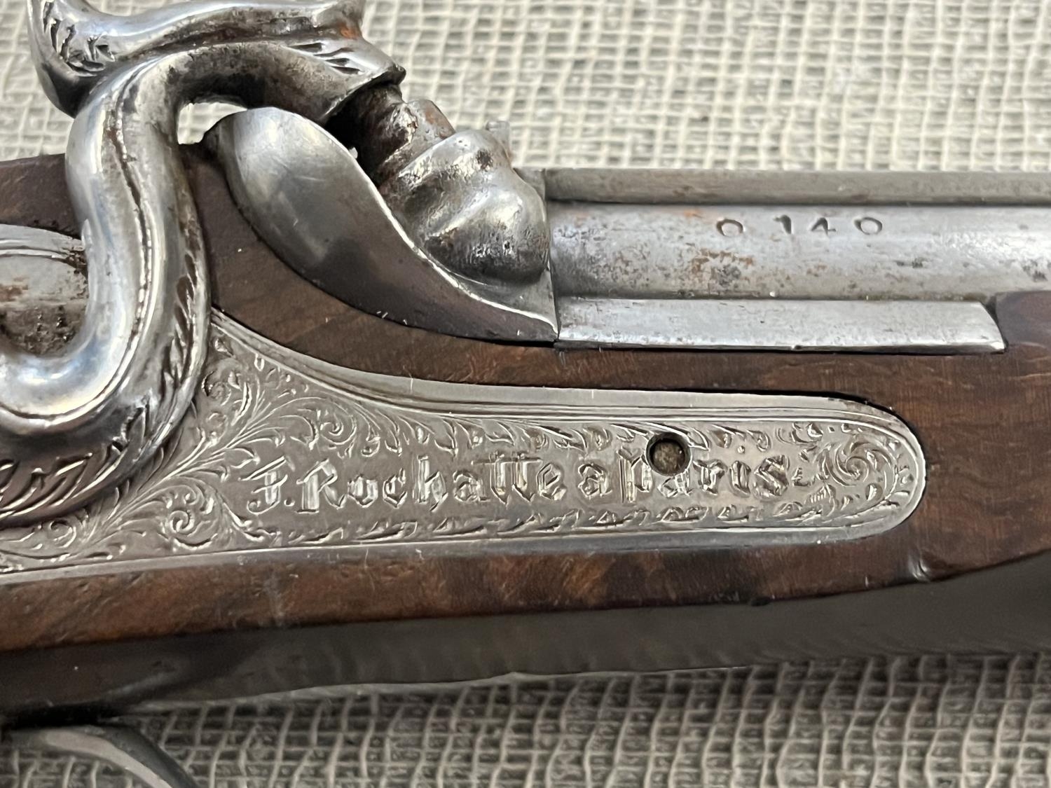 A P. Bondini .45 calibre single shot muzzle loading pistol. Black powder only. Serial number 0140. - Image 3 of 5