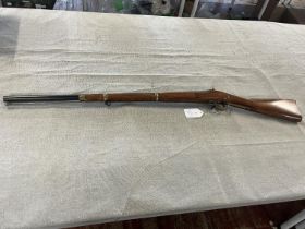 A Antonio Zoli 8 bore single shot shotgun. Black powder only. Serial number 24725. Current Shotgun