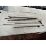 A job lot of rifle and shot gun cleaning rods etc, shipping unavailable