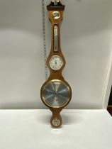 A large vintage wall hanging barometer by Comitti of London L100cm, shipping unavailable