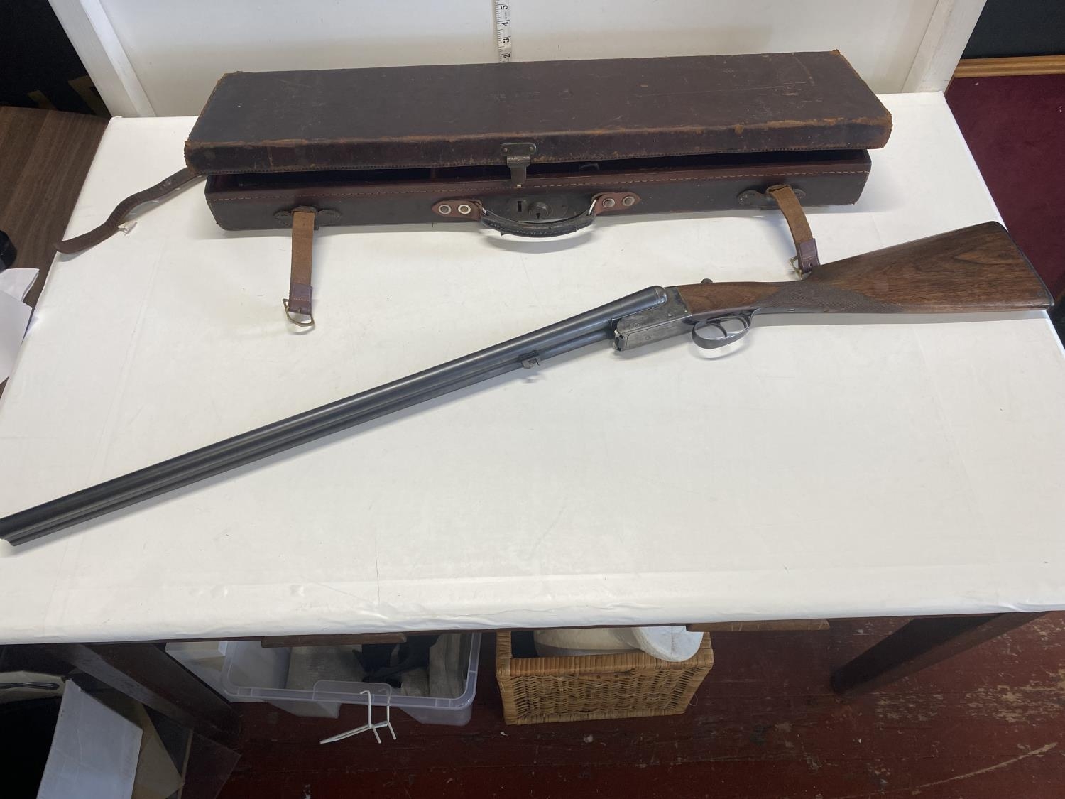 A AYA 12 bore side by side shotgun. Serial number 454614. Shipping unavailable - Image 2 of 9