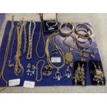 A good job lot of quality costume jewellery and other