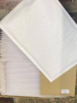 A box of new A4 padded envelopes