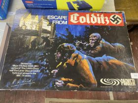 A vintage Escape from Colditz board game (unchecked), shipping unavailable