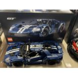 A Lego Technic 2022 Ford GT model 42154, with original box etc, shipping unavailable