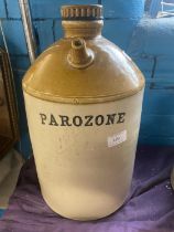 A large salt glazed antique flagon for 'parazone' h40cm, shipping unavailable