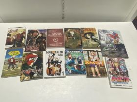 A selection of assorted Japanese comic books