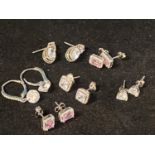 A selection of new stamped 925 earrings