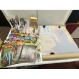 A box full of assorted ephemera, books etc, shipping unavailable