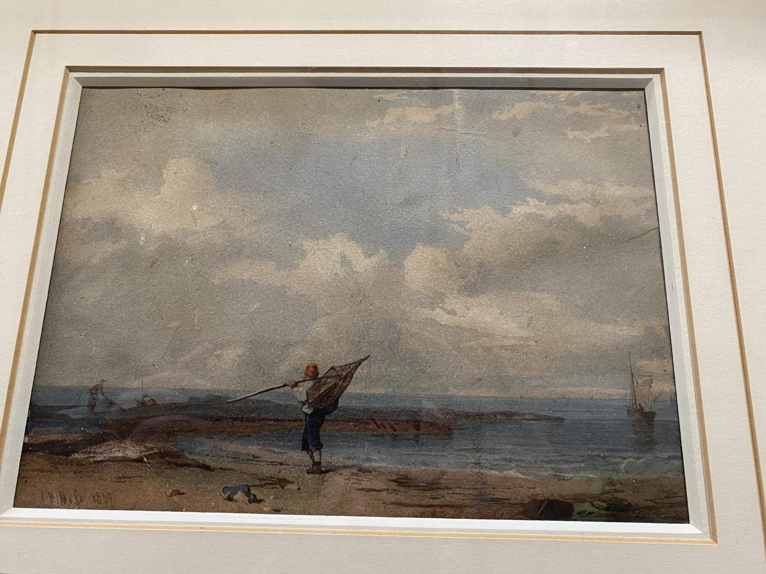 A John Henry Mole signed and dated fisherman painting - Image 2 of 3