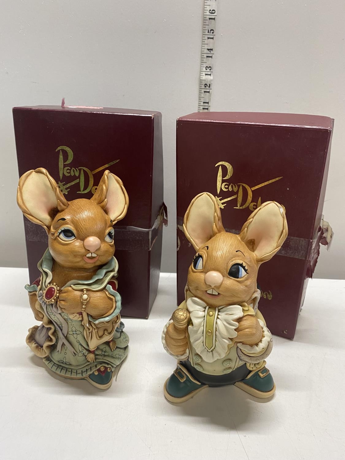 Two boxed large Pendelfin figurines 'Uncle Henry & Auntie Ruby'