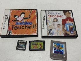 A selection of assorted DS and Gameboy games